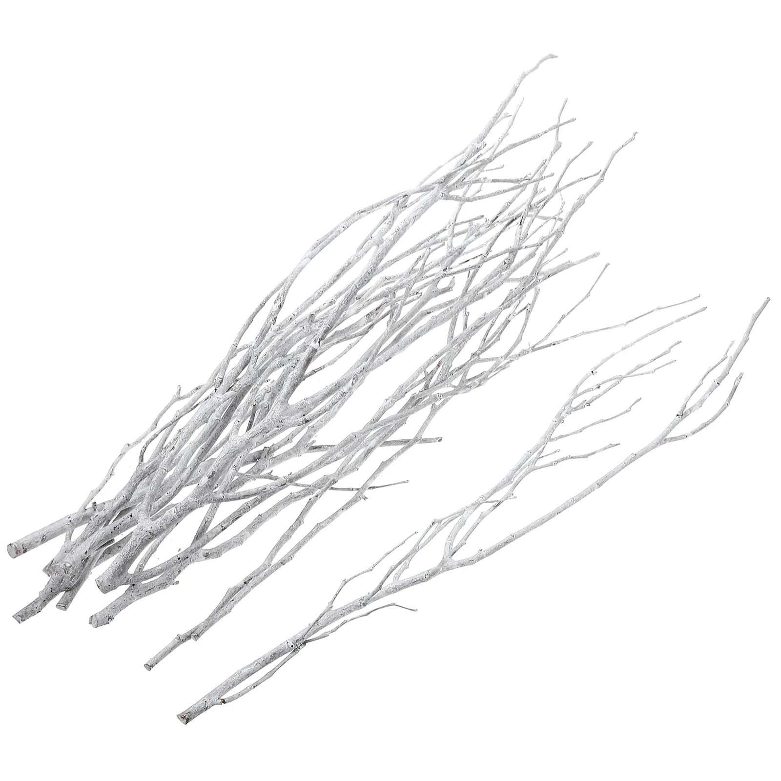 

10 Pcs 50 Cm Dried Twigs Artificial Plants Outdoor Stems for Vase and Branches Vases Wood White Decorative Tree