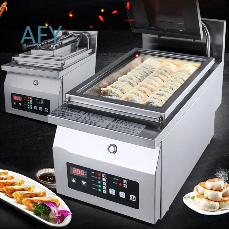 Automatic Fried Gyoza Bun Cooker Electric Dumpling Pancake Frying Machine for Samosa Empanada Fryer Steak Griddle Food Cooker