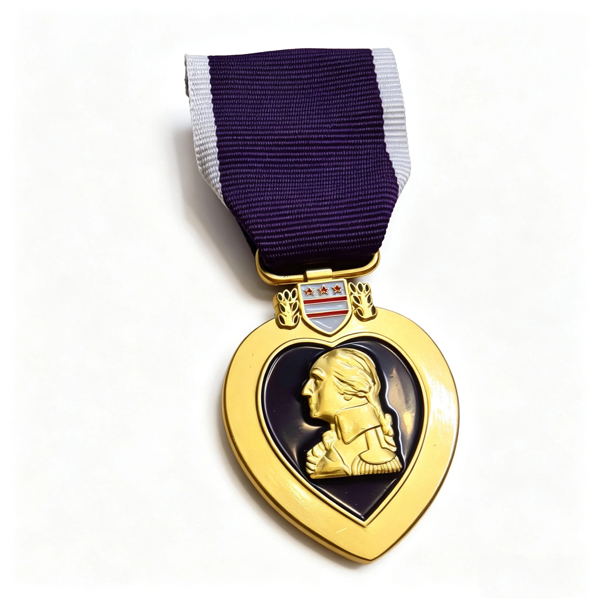 Purple Heart Military Medal Replica Vintage Metal Badge US Army Honor Souvenir Collectible Ornament For Gift Decoration view 3