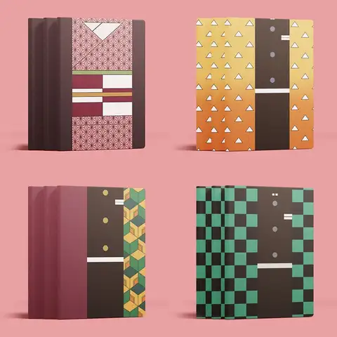 Demon Slayer: Kimetsu no Yaiba matte cover, Tanjiro Kamado notebook, anime merchandise, simple and fashionable student diary