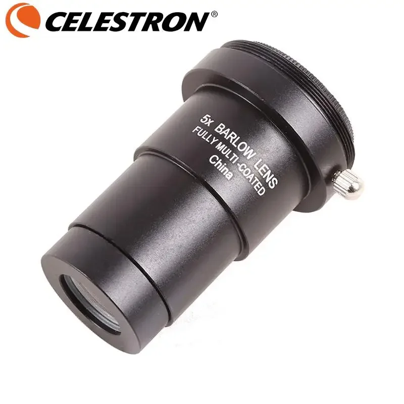 Celestron Aluminium Alloy 5X Astronomical Telescope Eyepiece Barlow Lens 1.25Inch Astronomical Telescope Accessories