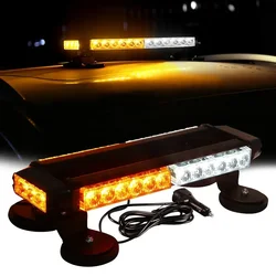 30LED Car Emergency Strobe Lights Led Roof Top Signal Warning Lamp Trucks Car Flashing Light Four Side Light Source 12V/24V