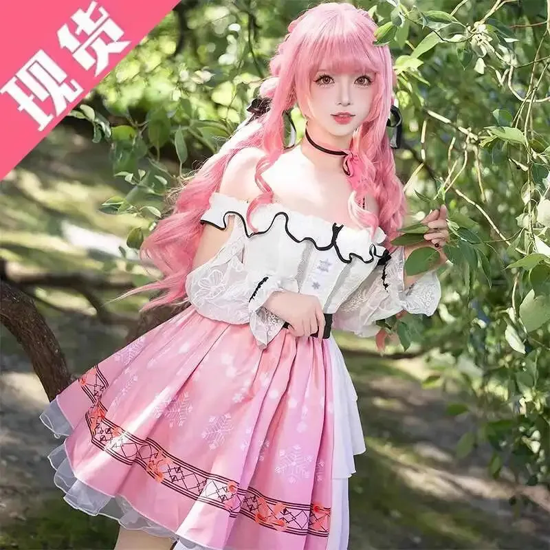 

NewGame Infinity Nikki Косплей Костюм Аниме Мода Розовое Милое Платье Униформа Полный Комплект Для Женщин Девочек Хэллоуин Pa1;s'6,y;9'b,5;