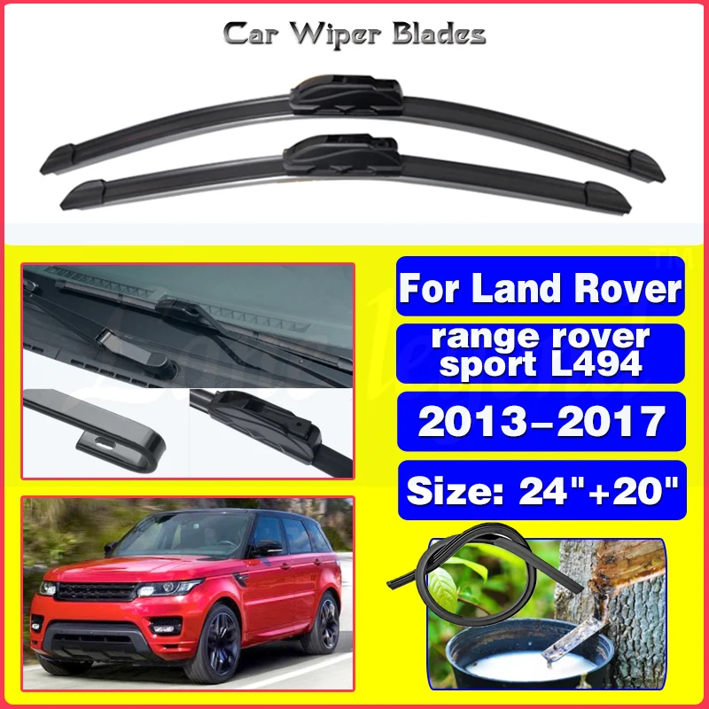 

Wiper Front Wiper Blades For land Rover range rover sport L494 2013-2017 Windshield Windscreen Clean Window Rain Brushes 24"+20"