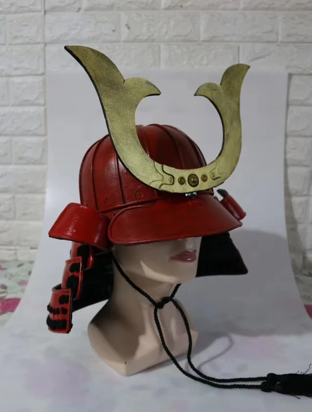 

Japanese Samurai Helmet Handmade cosplay headwear for Samurai Armors cosplay part nightclub bar decoration wearable costumes FRP