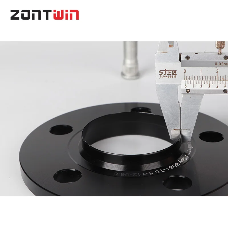 2개 10/12/15/20mm 휠 스페이서 어댑터 PCD 5x112 CB 66.5mm 5러그 벤츠 아우디 범용 자동차용 썸네일 3
