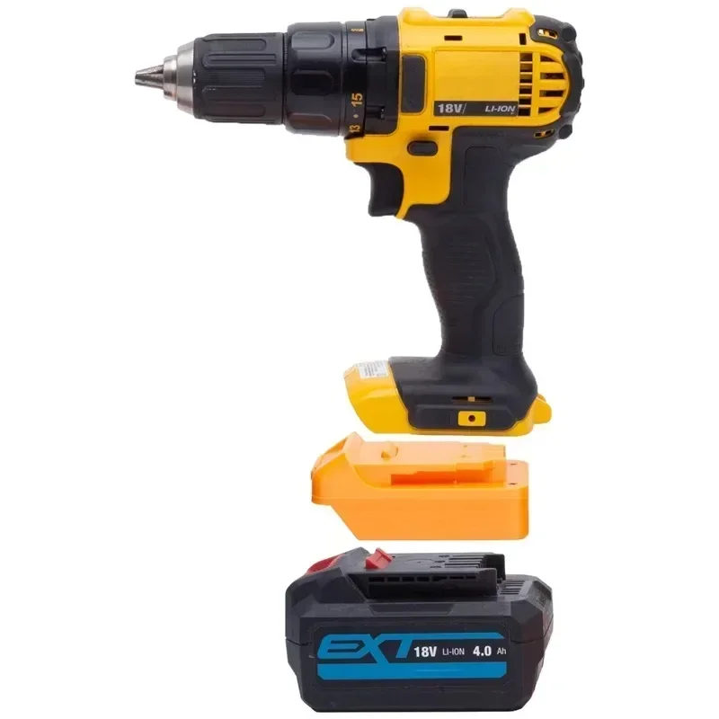 For ERbauer EXT 18V Li-Ion Battery Adapter Tools Converts To DeWalt XRP 18V Battery Adapter Cordless Power Tool Accessories