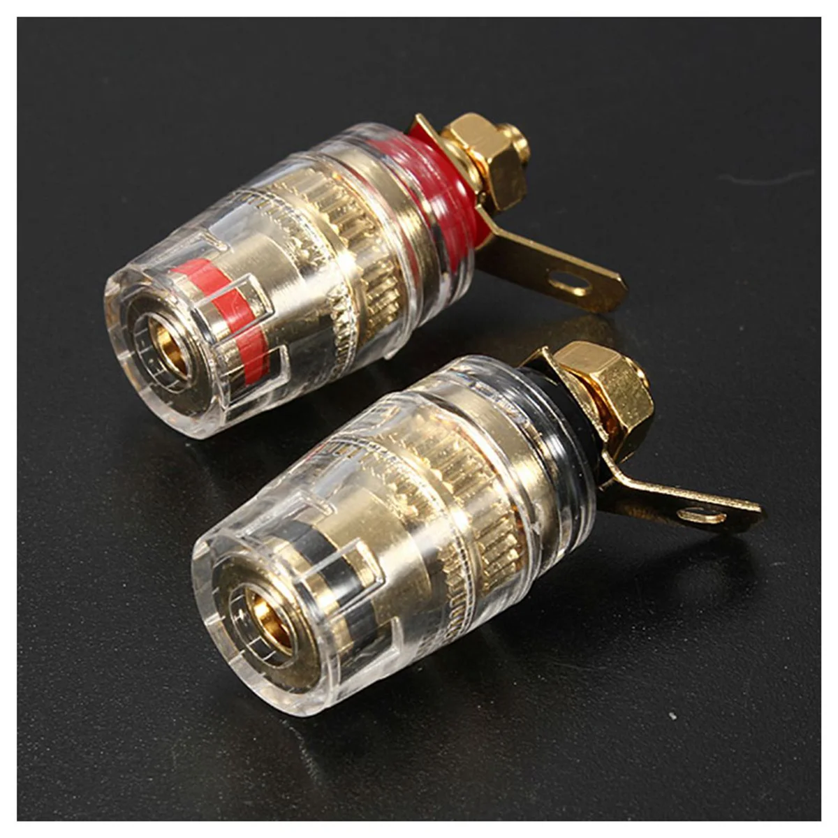 

A50U New 24Pc Amplifier Speaker Terminal Binding Post 4Mm Banana Plug Jack