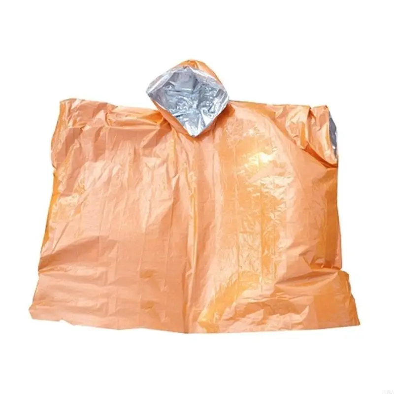 F3MA impermeabile e avvolgibile sopravvivenza poncho Rain cappo
