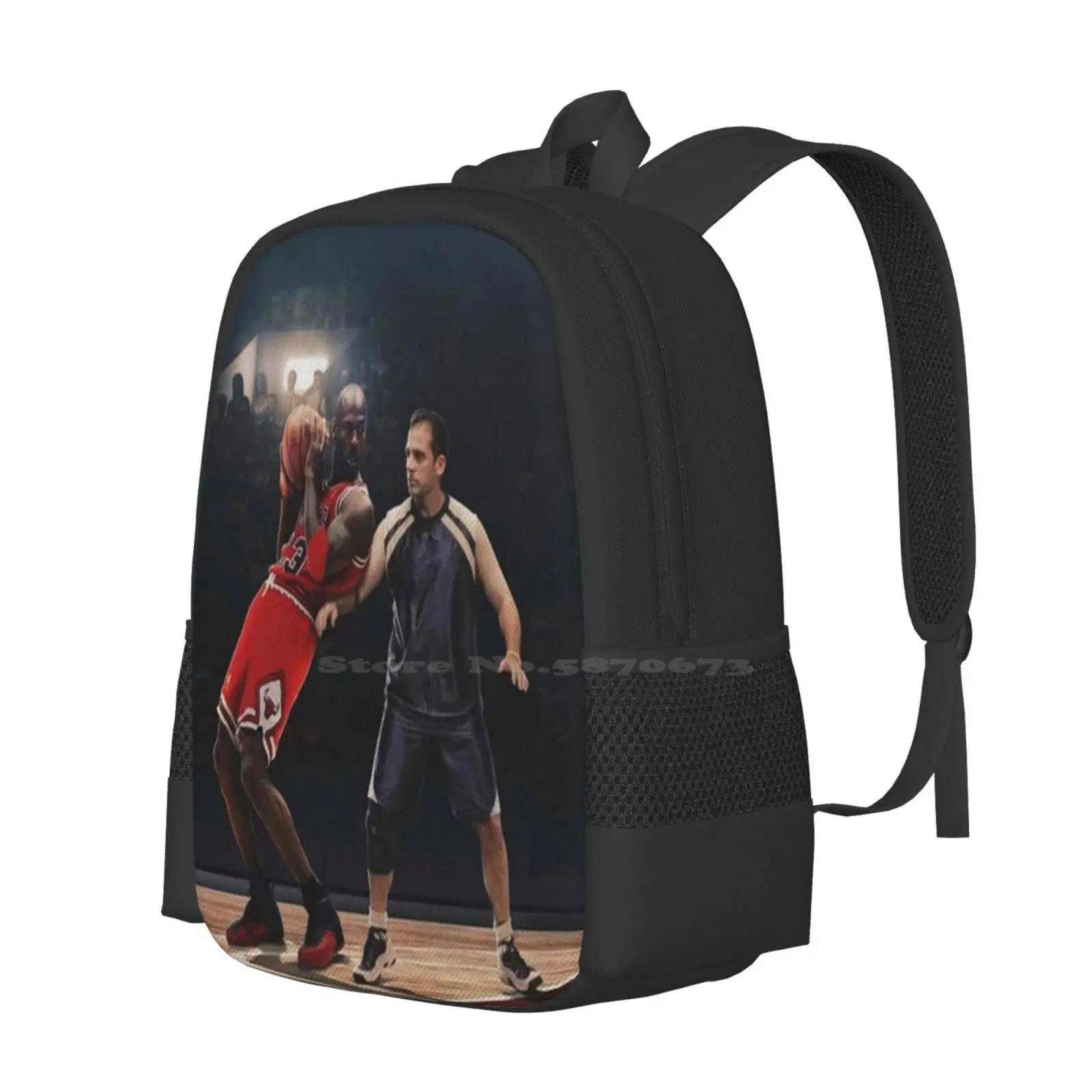 Bball Machine Hot Sale Schoolbag Backpack Fashion Bags Funny Bball Machine Michael Humor Basketball Trend