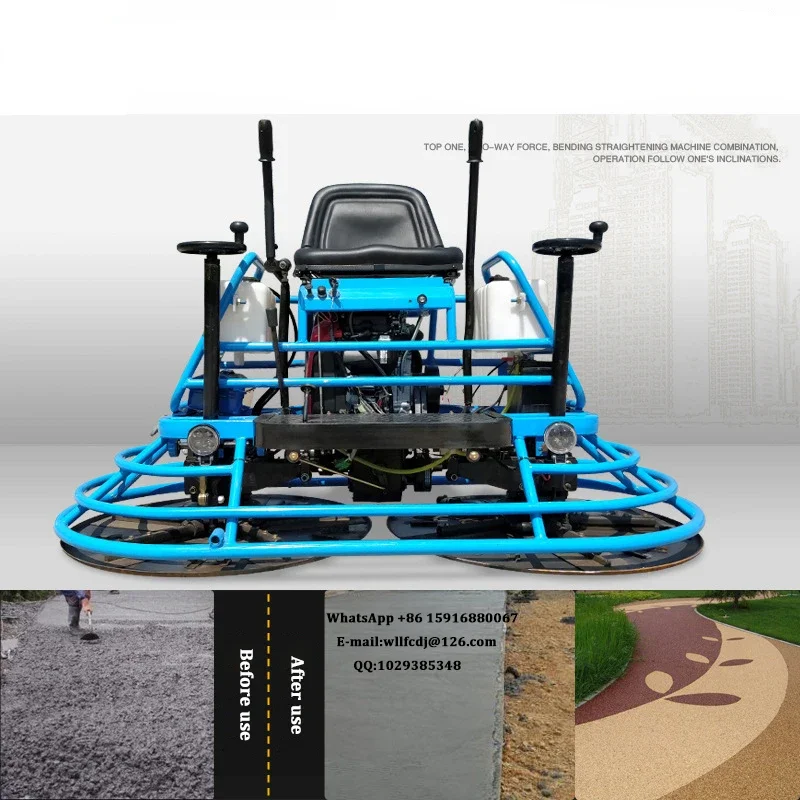 Driving Style Troweling Machine 80-Type Power Concrete Machinery Double Disc Cement Floor Finishing