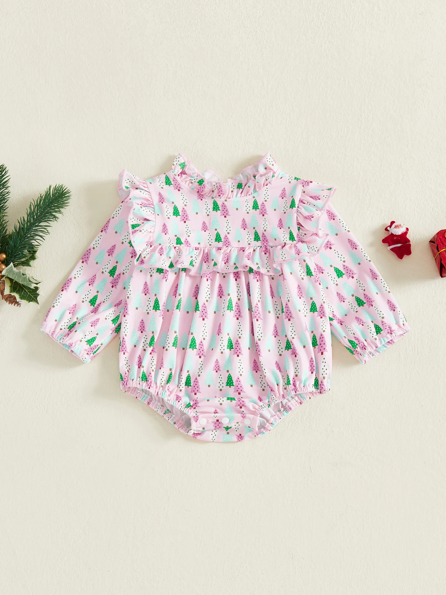 

Очаровательное клетчатое комбинезон для маленьких девочек с подходящим бантом и повязкой на голову, наряд для рождественской праздничной вечеринки