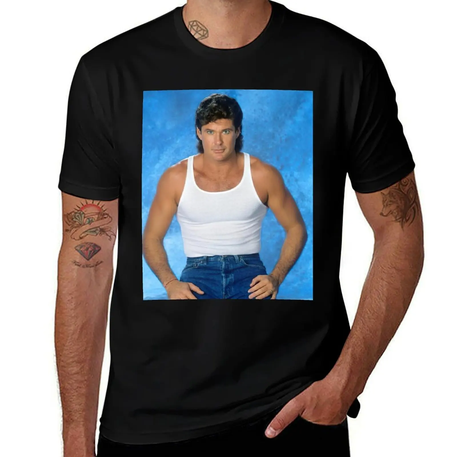 david hasselhoff handsome T-Shirt Plus Size Summer Casual T-Shirt