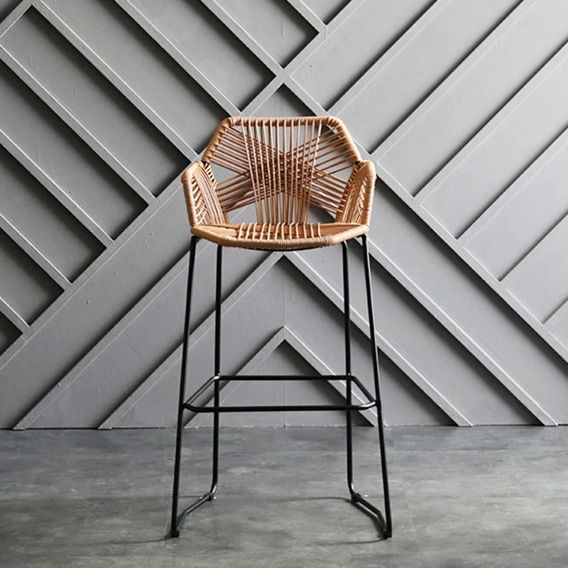 تصميم كراسي للبار فاخرة طويلة مع ظهر لمطعم الألعاب وكراسي بار حديثة وأثاث منزلي من الألومنيوم Sillas Para Comedor