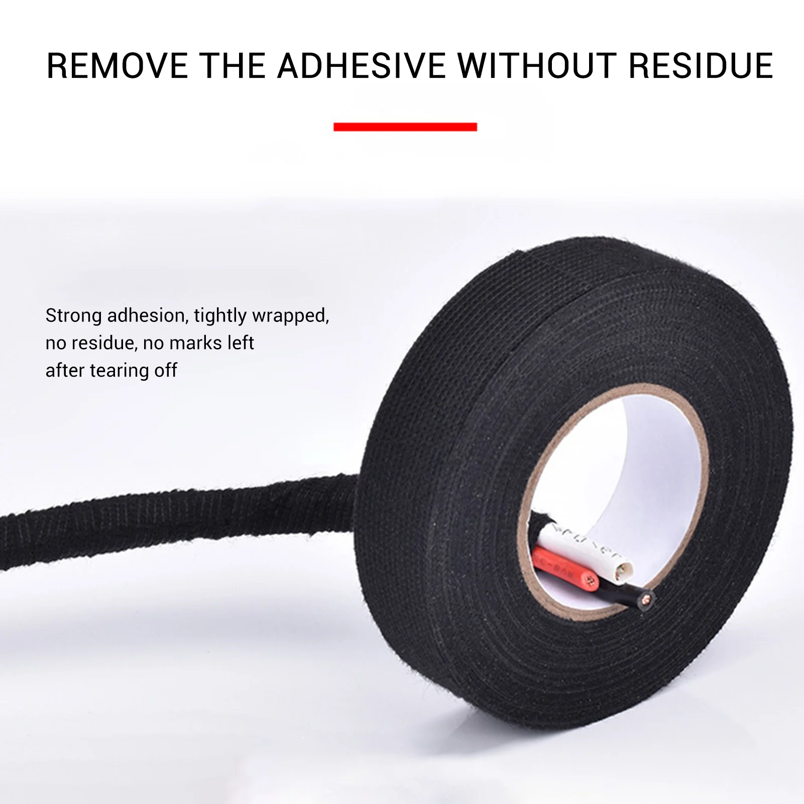 Wire Harness Cloth Electrical Tape Adhesive High Noise Resistance Heat Proof Electrical Tape for Automotive Electrical Wrap