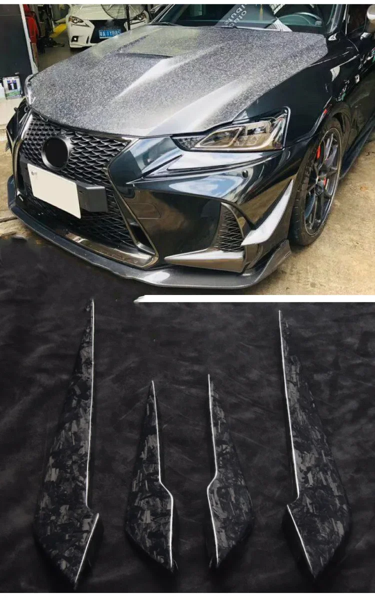 

Car Front Bumper Air Knife Trim Decoration strip Stickers for Lexus IS300 is250 is300 2017