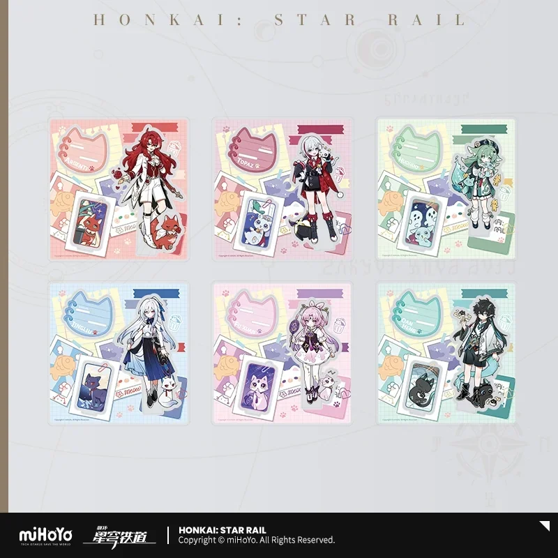 Game Honkai Star Rail Official Merch miHoYo Original Authentic XBDMM Series Acrylic Stand Dan Heng Argenti Topaz Jingliu