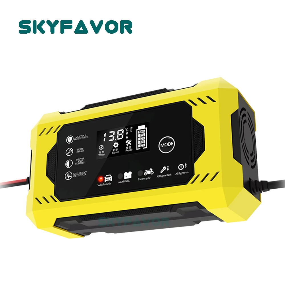 Зарядное устройство для аккумуляторов 12 в 6 А, 12 В, свинцово-кислотный аккумулятор