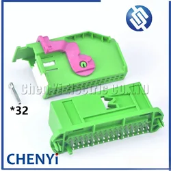 32 Pin Automotive Ecu Male or Female Connector Instrument Dashboard OBD2 Plug Socket 1719057-1 1719058-1 8L0972977D 966658-1