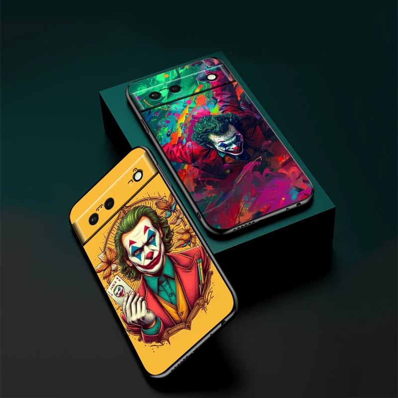 J-Jokers Anime Luxury Cute For Google Pixel 9 8 7A 7 6A 6 5A 5 4 4A XL 5G Black Silicon Shockproof Shell Soft Phone Case