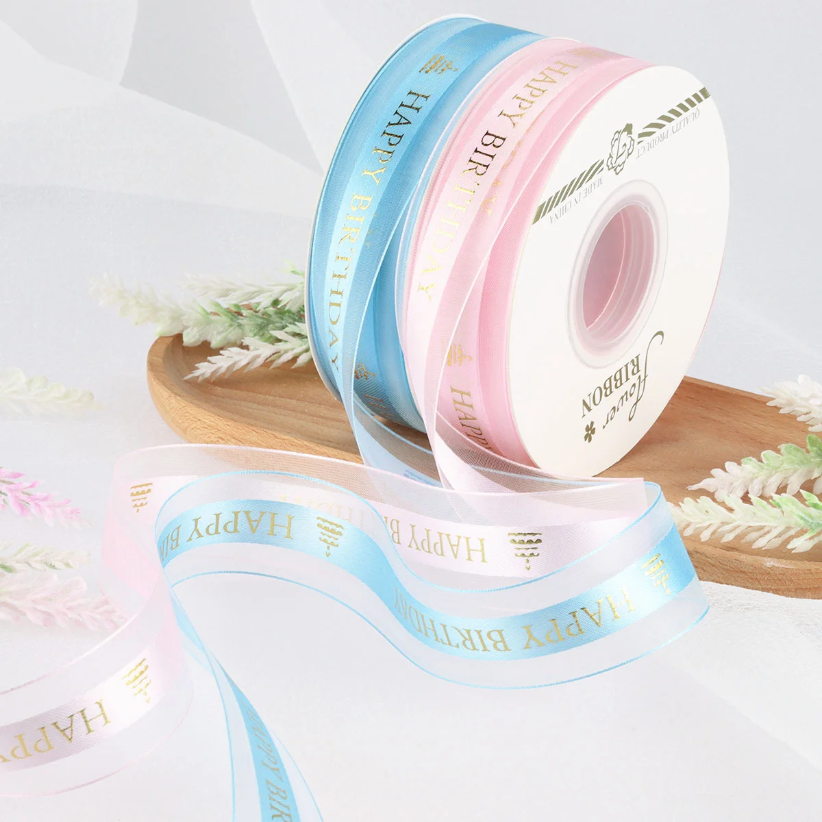 

Happy Birthday Lace Ribbon Cake Flower Gift Box Packaging DIY Handmade Birthday Gift For Cake Flower Shop Craft Supplies