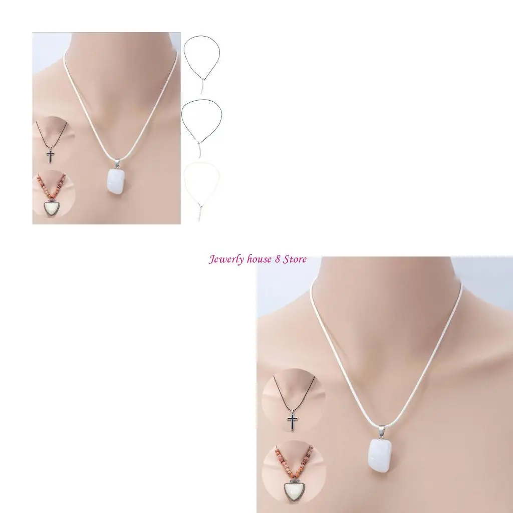 Cordón de Cuero Trenzado Ajustable para Collares DIY