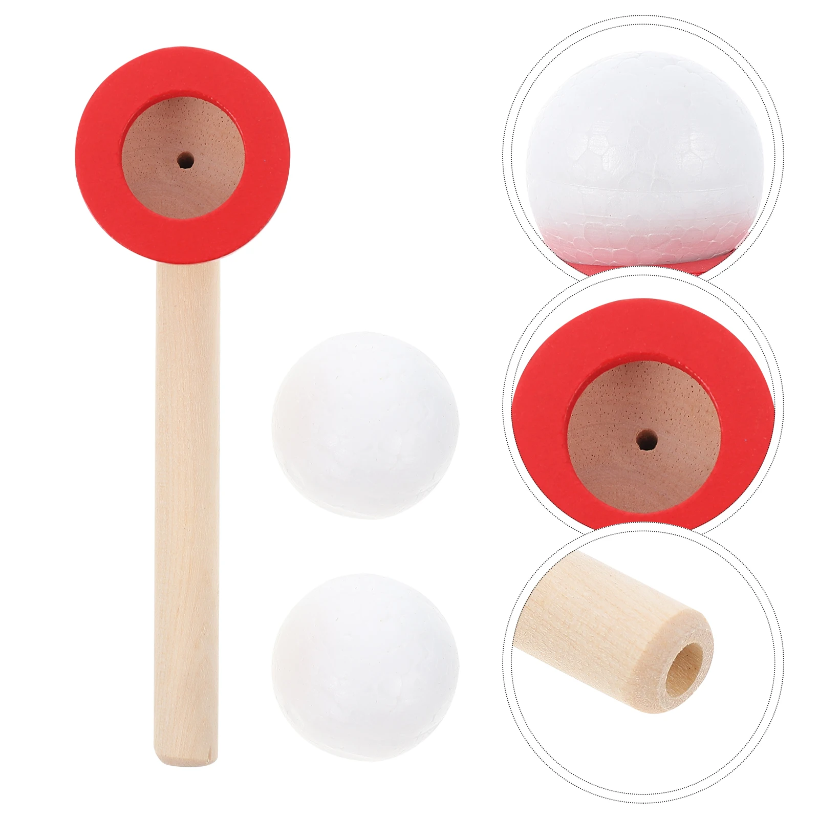 1 ชุด Blow Ball ท่อของเล่นเด็ก Bright สีปากการออกกําลังกายการควบคุมการหายใจในร่มการศึกษาเกมครอบครัว