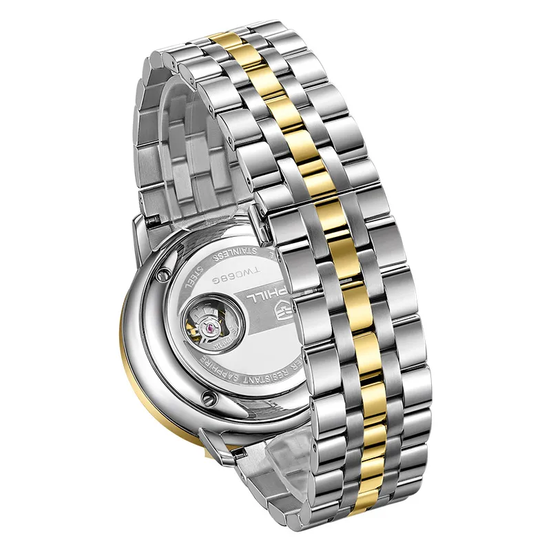 ساعة عمل أوتوماتيكية للرجال ، ساعة عمل مقاومة للماء ، 316L ستانلس ستيل ، 50 م ، TW068