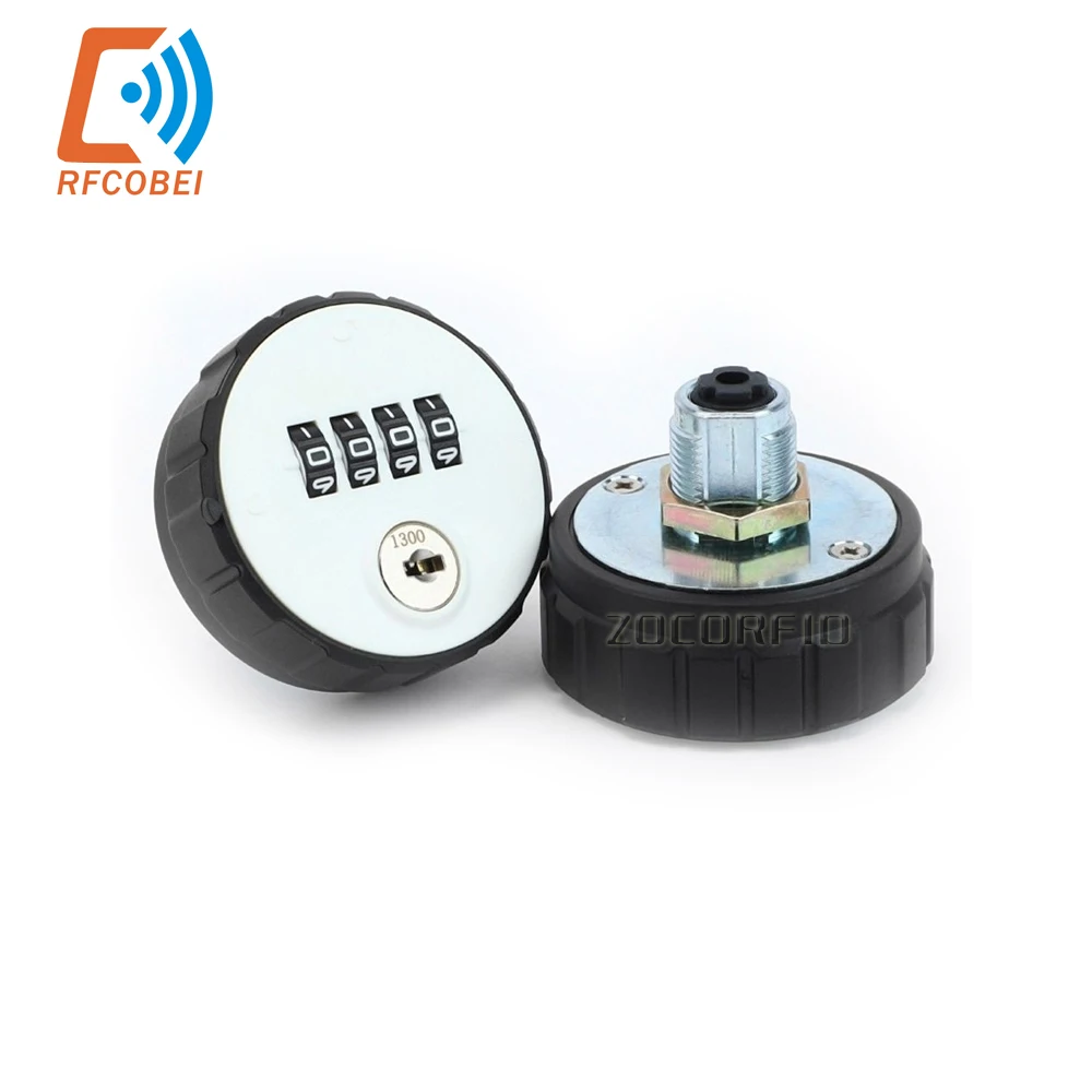 

Hardware Weatherproof Drawer Door Anti-theft with Key Drawer Lock Combination Cabinet Cam Lock 4 Digital Round Padlock