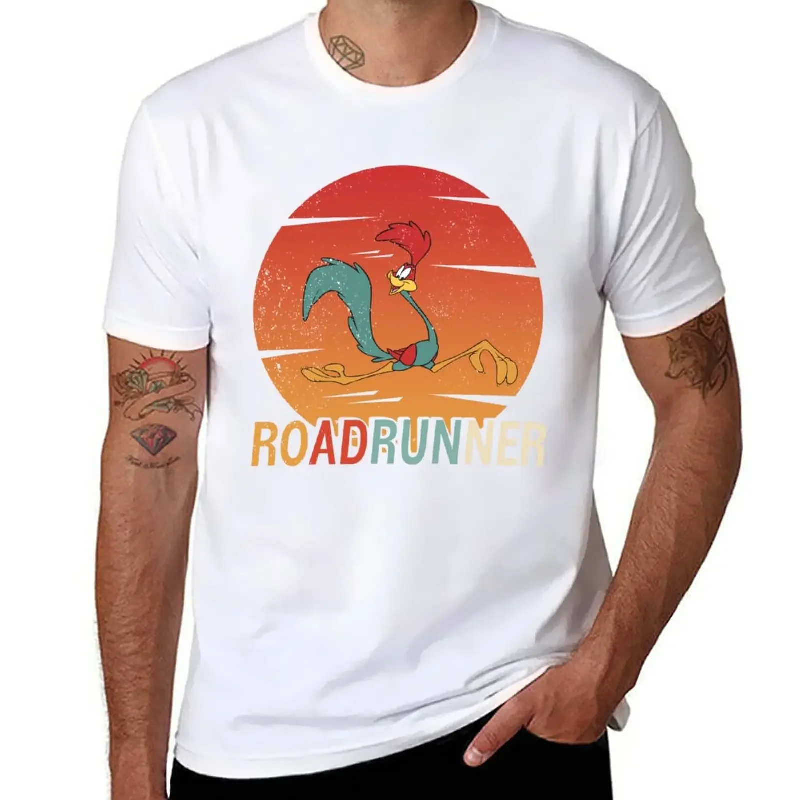 Vintage Retro Roadrunner Silhouette T-Shirt Short sleeve tee sublime mens funny t shirts