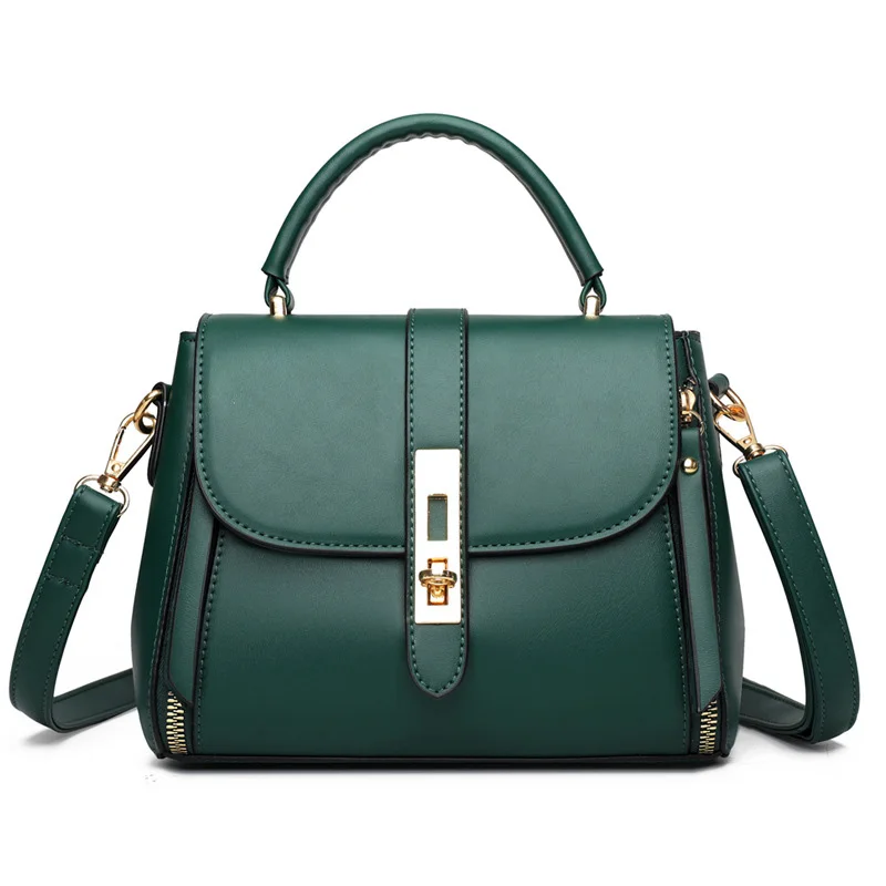 1PC New Retro Fashion Shoulder Bag Soft Leather Premium Sense Tote Crossbody Bag Ladies Bags