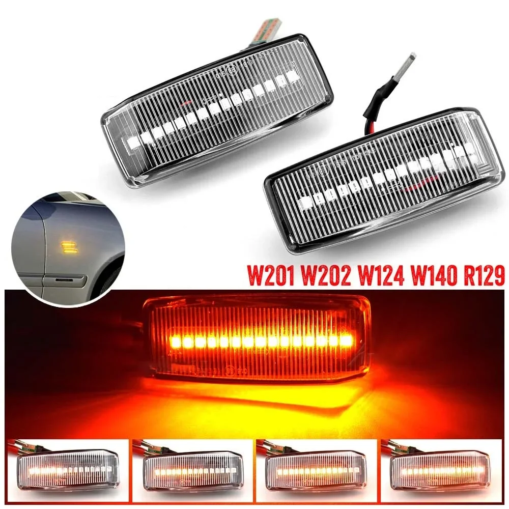 

Turn Signal Side Marker Light for Mercedes-Benz W124 R129 W140 W202 W201 yellow light Blinker light turn signal