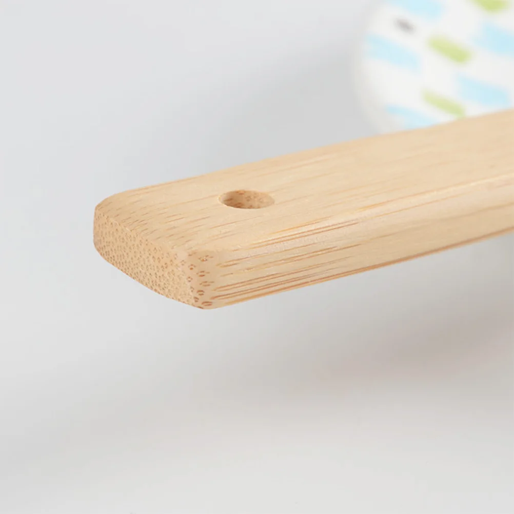 

1pc Wooden Cooking Spatula Kitchen Utensils Long Eco Friendly Heat Resistant Scratch Free Ergonomic Handle for Cookware