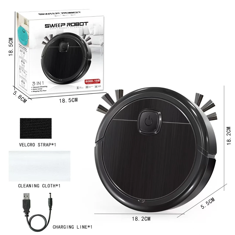 Xiaomi 3-in-1 Smart Sweeping Robot Vacuum Mop 4000pa Strong Suction Washable Mop For Pet Hair Hard Floor Ideal Home Kitchen Room