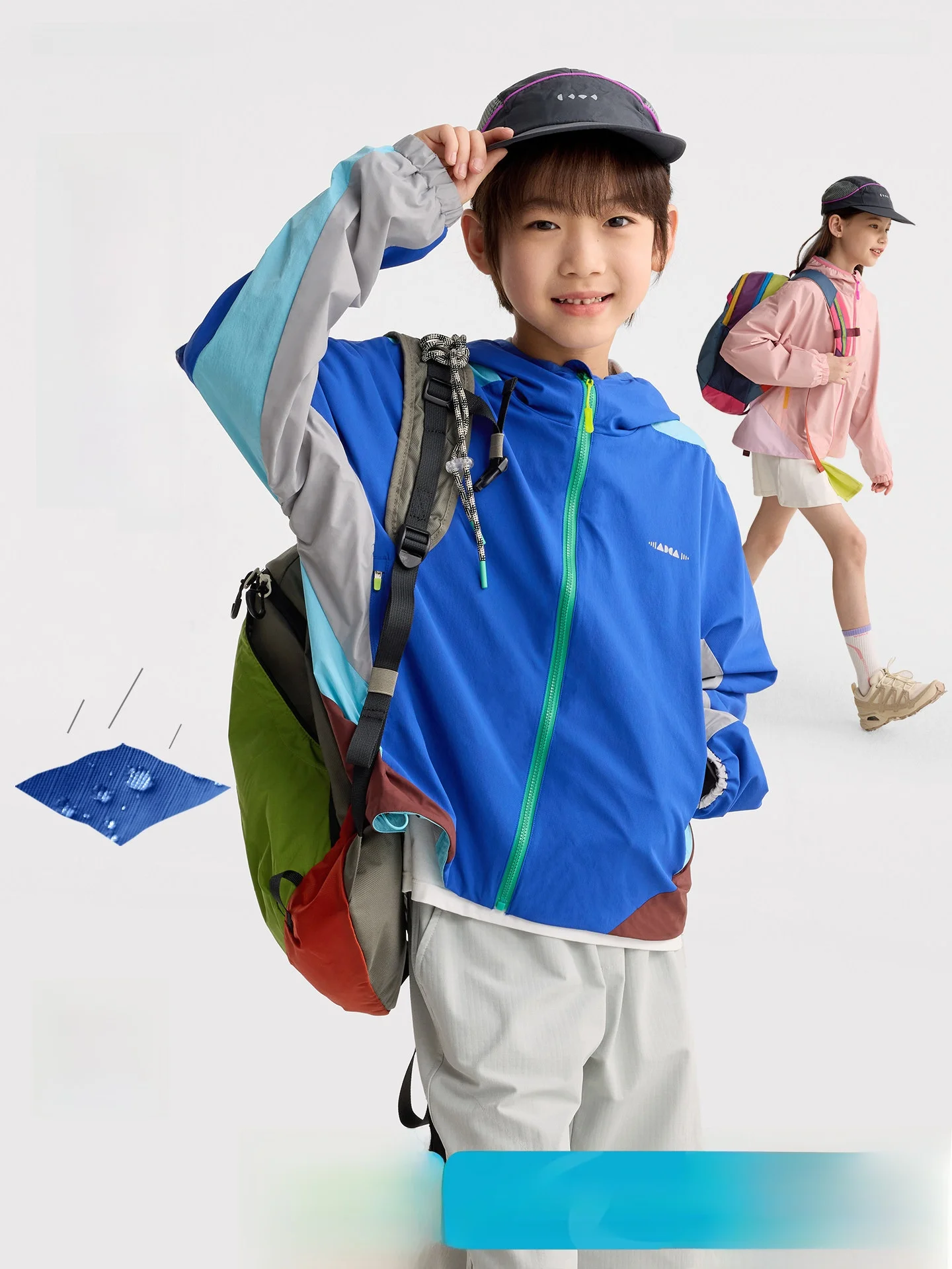 

Lightweight Outdoor Skin-Fit Children's Sun Protection Jacket Boys Spring Summer Girls Top Zipper Closure UV Protection Water...