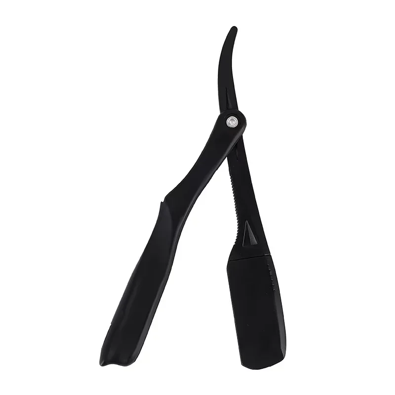 ماكينة حلاقة يدوية احترافية بحافة بلاستيكية مستقيمة ماكينة حلاقة حادة قابلة للطي ماكينة حلاقة اللحية