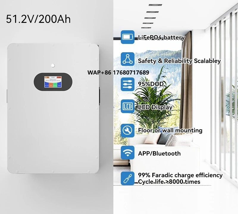 

8V 51.2V Solar Wall Battery for Home, Power Backup System From Professional Manufacturer