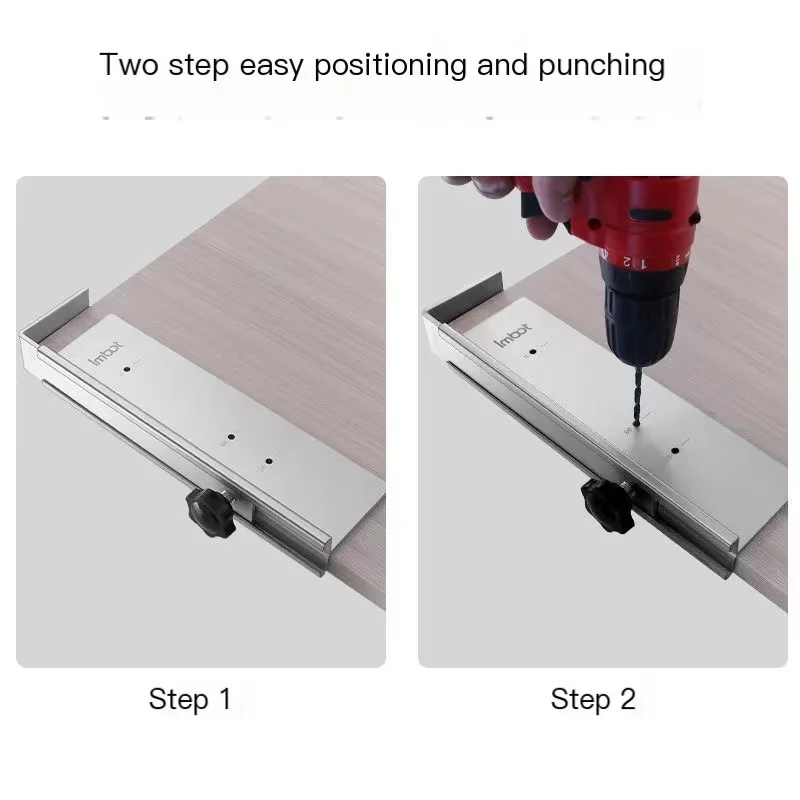 2025 Aluminum alloy Cabinet Hardware Jig Adjustable Punch Locator Tool Drill Wood Drilling for Installation 96MM 64MM 128MM
