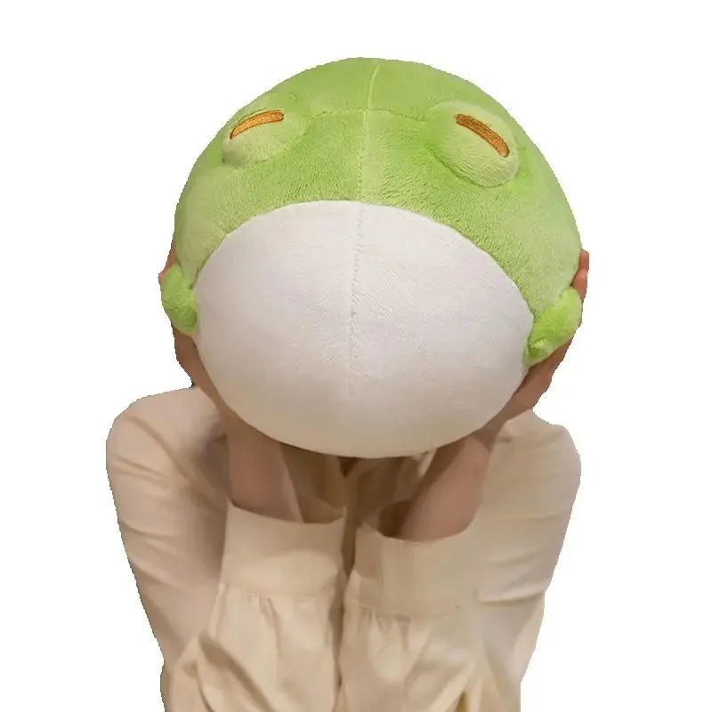25CM Cute Cartoon Chubby Little Frog Plush Toy with Big Eyes and a Funny Frog Doll Gift for Children on Festivals Birthdays