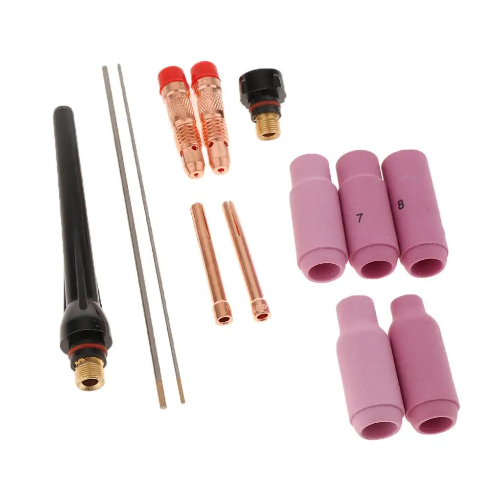 

13x Welding Torch Welding Torch Nozzle Spare Parts Nozzle for WP 17/18/26