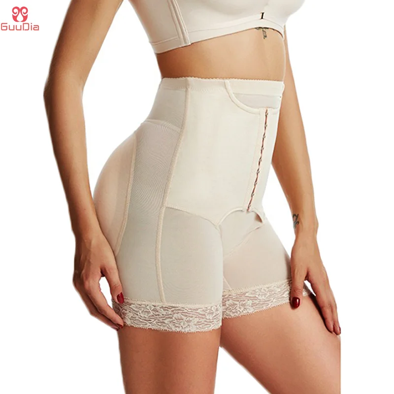 

GUUDIA Booty Enhance Removable Pads Butt Enhancer Shaper Panties Tummy Control Arc Shaper Waist Cinchers Shapewear Bun Push