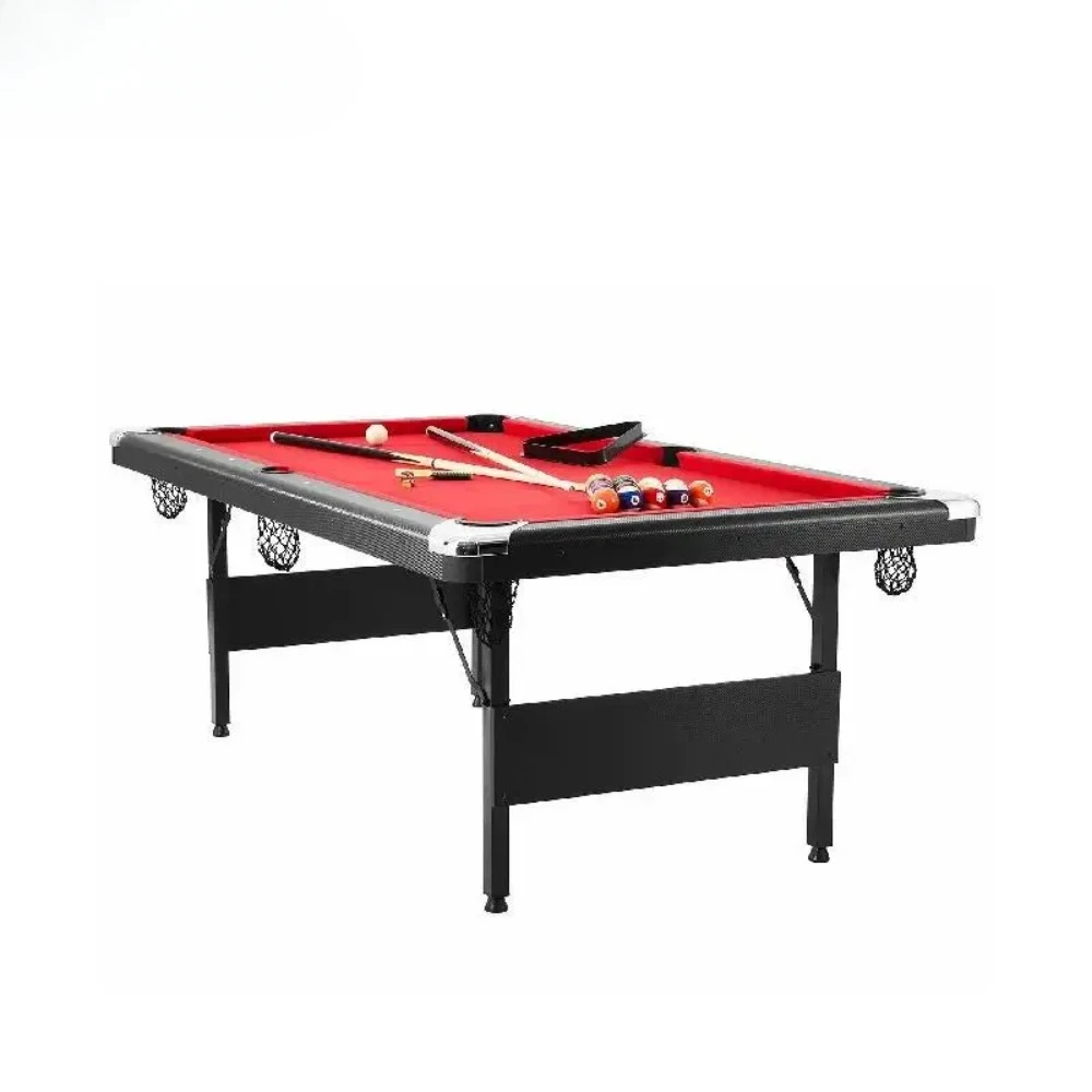 

VEVOR 6.3/7 ft Billiards Table Pool Table Portable Foldable Spa-Saving Billiard Table Set Includes Balls Cues Chalks and Brush