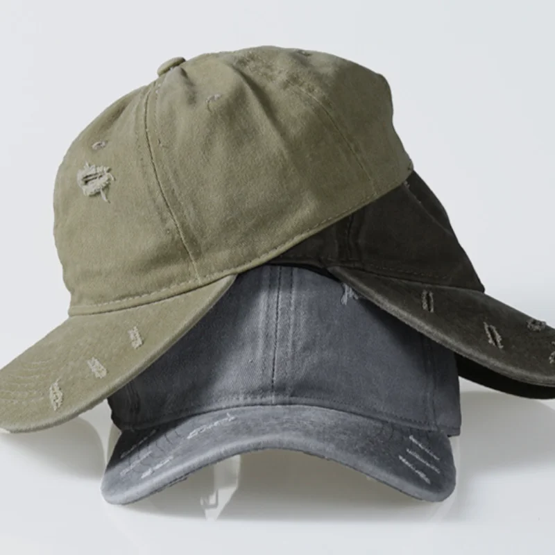 

Men's Hip-hop Adjustable Cap Retro Plain Baseball Cap Women's Tight-fitting Cap Fashion Simple Design Couple Baseball Cap