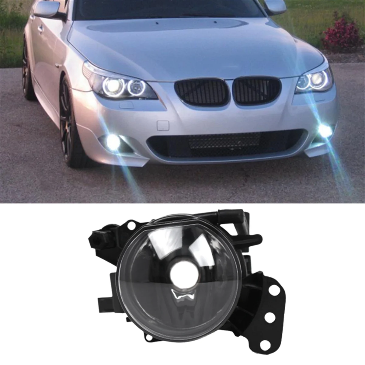 

A02Q-Car Front Fog Light Housing Without Bulb 63177897188 for BMW 5 Series E60 E61 M Sprots 2004-2010 Right