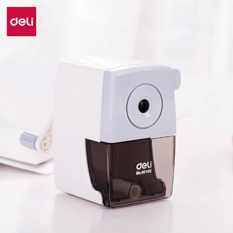 Deli Rotary Pencil Sharpener Pencil Cutter Office School Table Sharperners Stationery