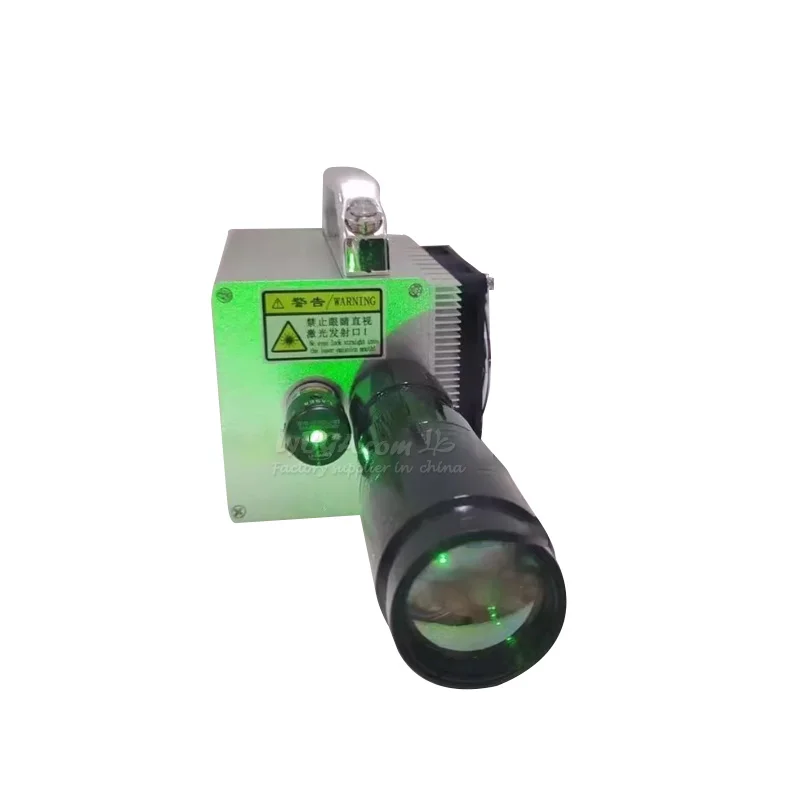 140W Luce verde 917 Lunghezza d'onda Laser Laser ad alta potenza Ostacolo più chiaro Intervallo di lavoro personalizzato 1-30 metri Sorgente della pompa