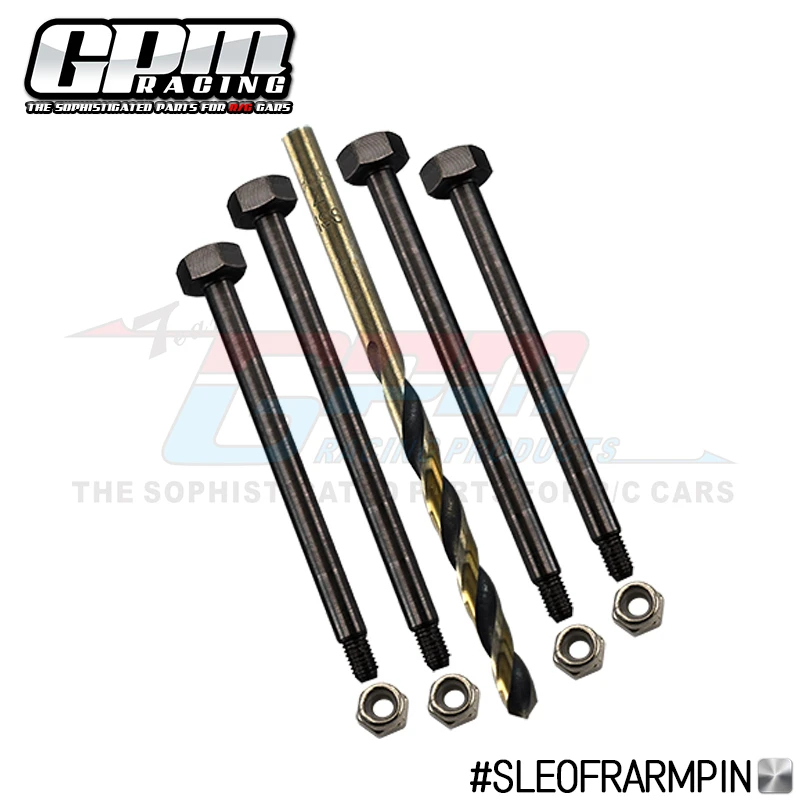 

GPM Medium Carbon Steel Front And Rear Outer Pins For Traxxas 1/8 4Wd Sledge