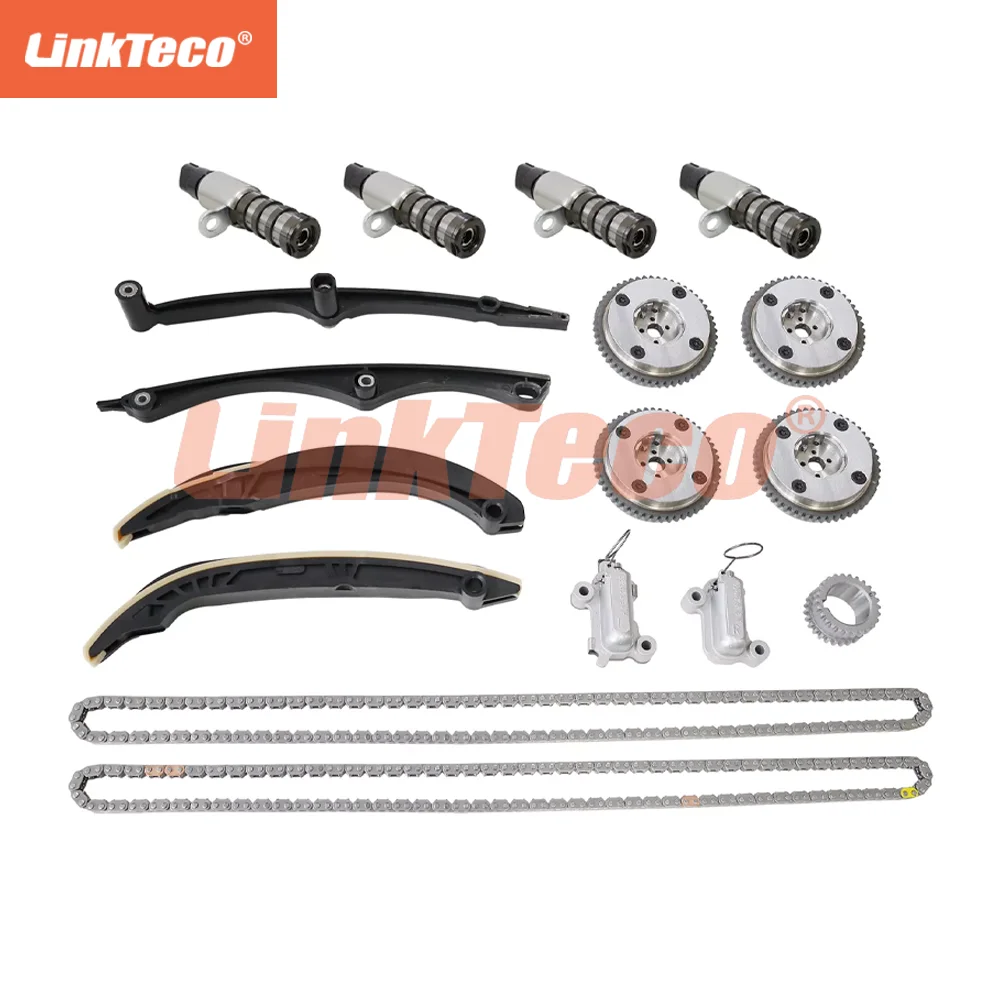 Engine Timing Chain Kit VVT Gear Solenoid For Ford F150 Expedition Lincoln Navigator 3.5L 3496CC V6 GAS DOHC 17-24 HL3Z-6B274-B