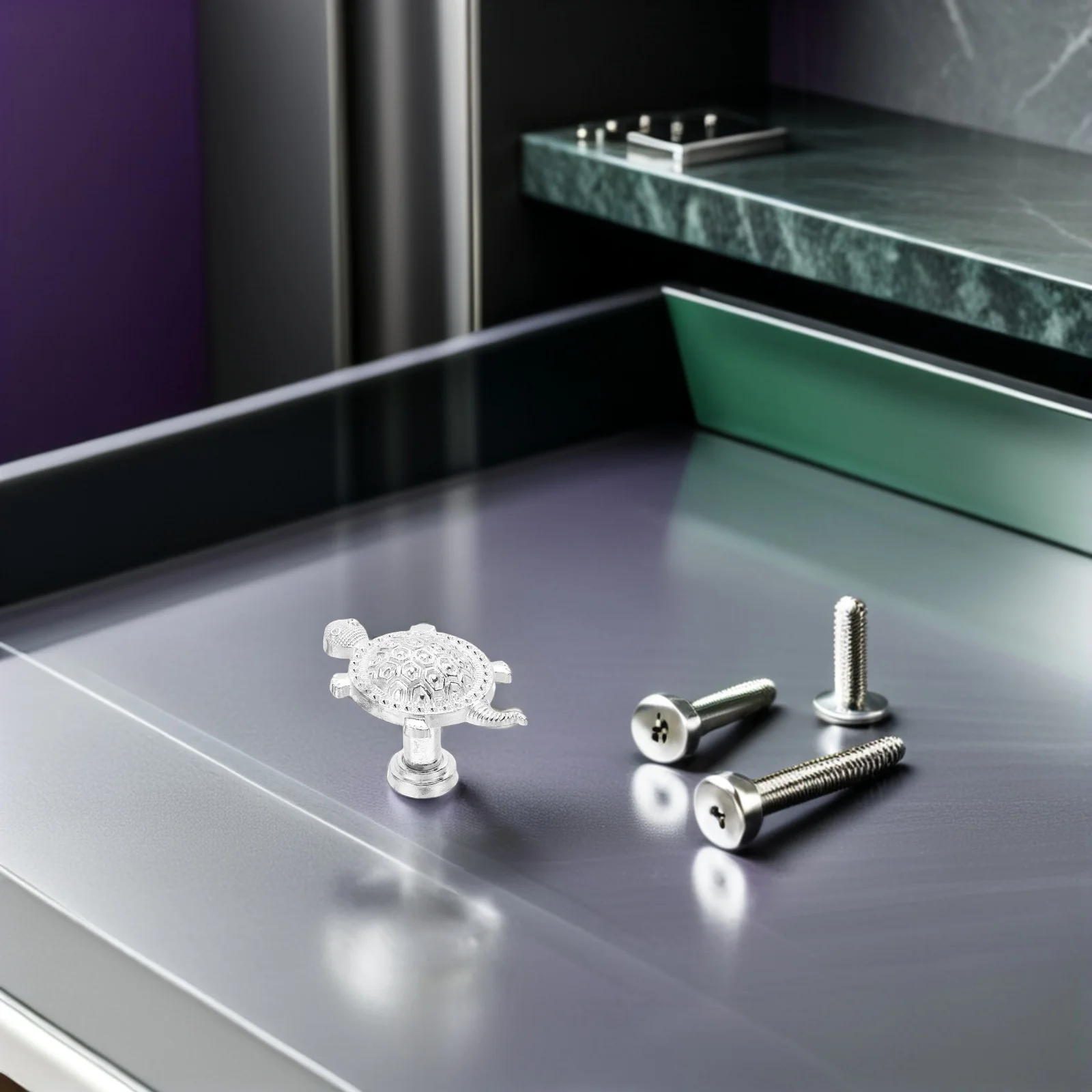 

6pcs Alloy Sea Turtle Drawer Pulls Zinc Knobs For Cabinets Dressers Bathroom Furniture Coastal Nautical Cabinet Handles Metal