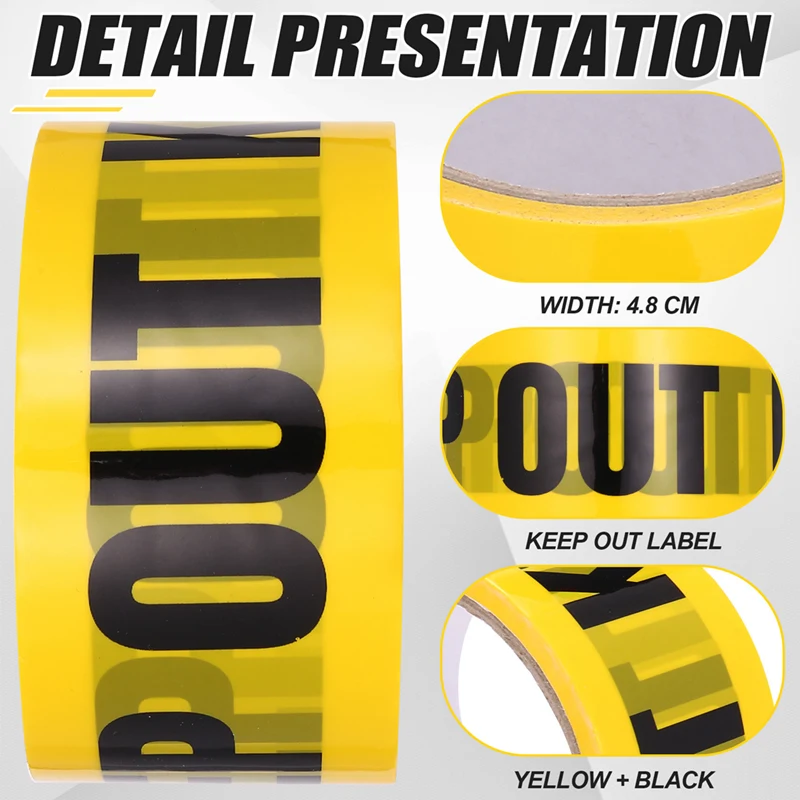 KEEP OUT Barricades Tape 25 m Construction site packing to secure place pickup!